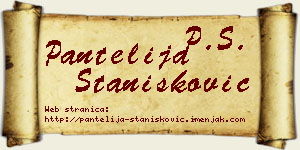 Pantelija Stanišković vizit kartica